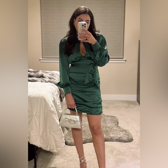 New! Majorelle Bristol Green Mini Dress 💚 XS - Picture 13 of 15